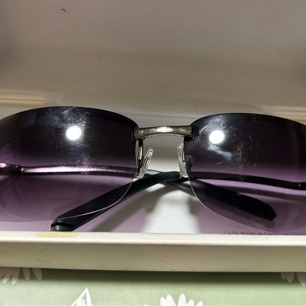 Stylish Black and Purple Sunglasses